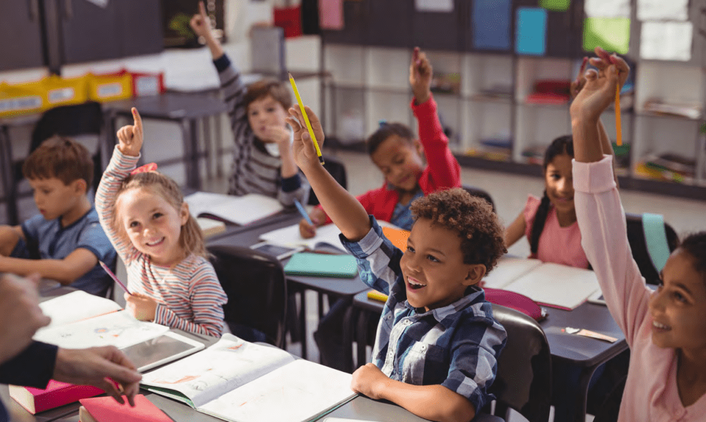 Young children in a classroom