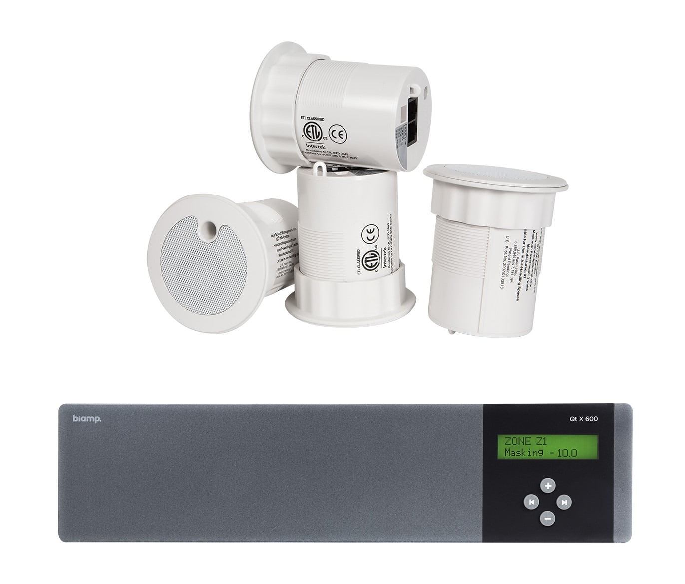 Cambridge sound emitters and a controller